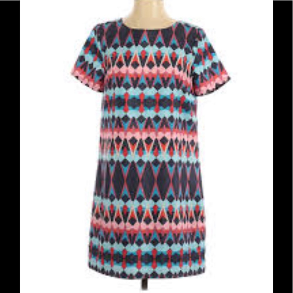NWOT J. Crew Abstract Boho Sheath Dress.  Size 20W